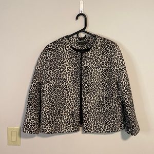 Ann Taylor Leopard Blazer - Size M